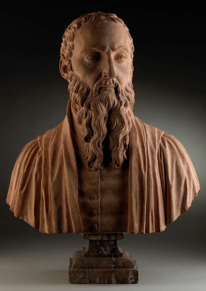 Bust of Michel de Montaigne (1533-1592) French Renaissance philosopher and essayist